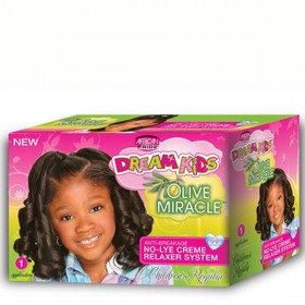 African Pride Dream Kids Olive Miracle Relaxer Kit Regular 